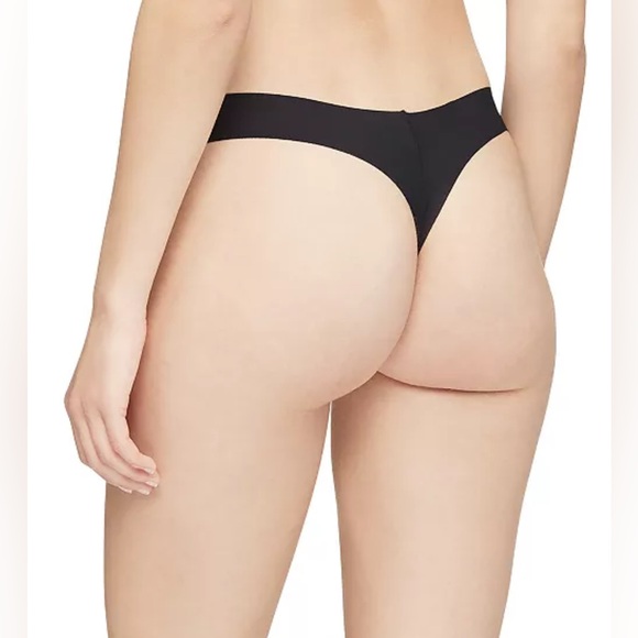 Calvin Klein Invisibles Thong Underwear 3-Pack Black/Grey/Pink Medium NWT - Picture 3 of 9